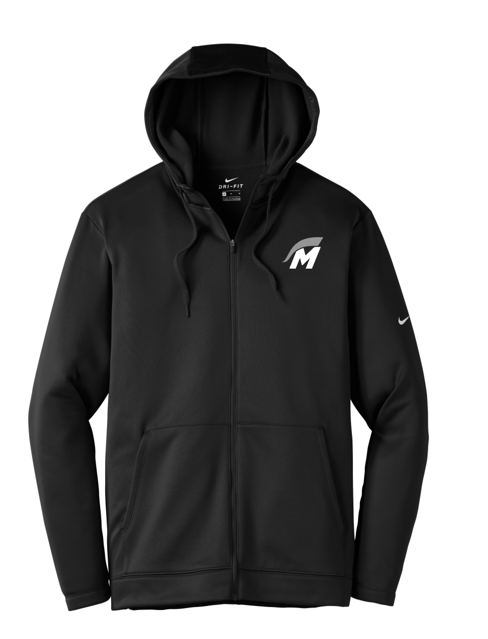 Nike Therma-FIT Full-Zip Fleece Hoodie (Modern M logo)