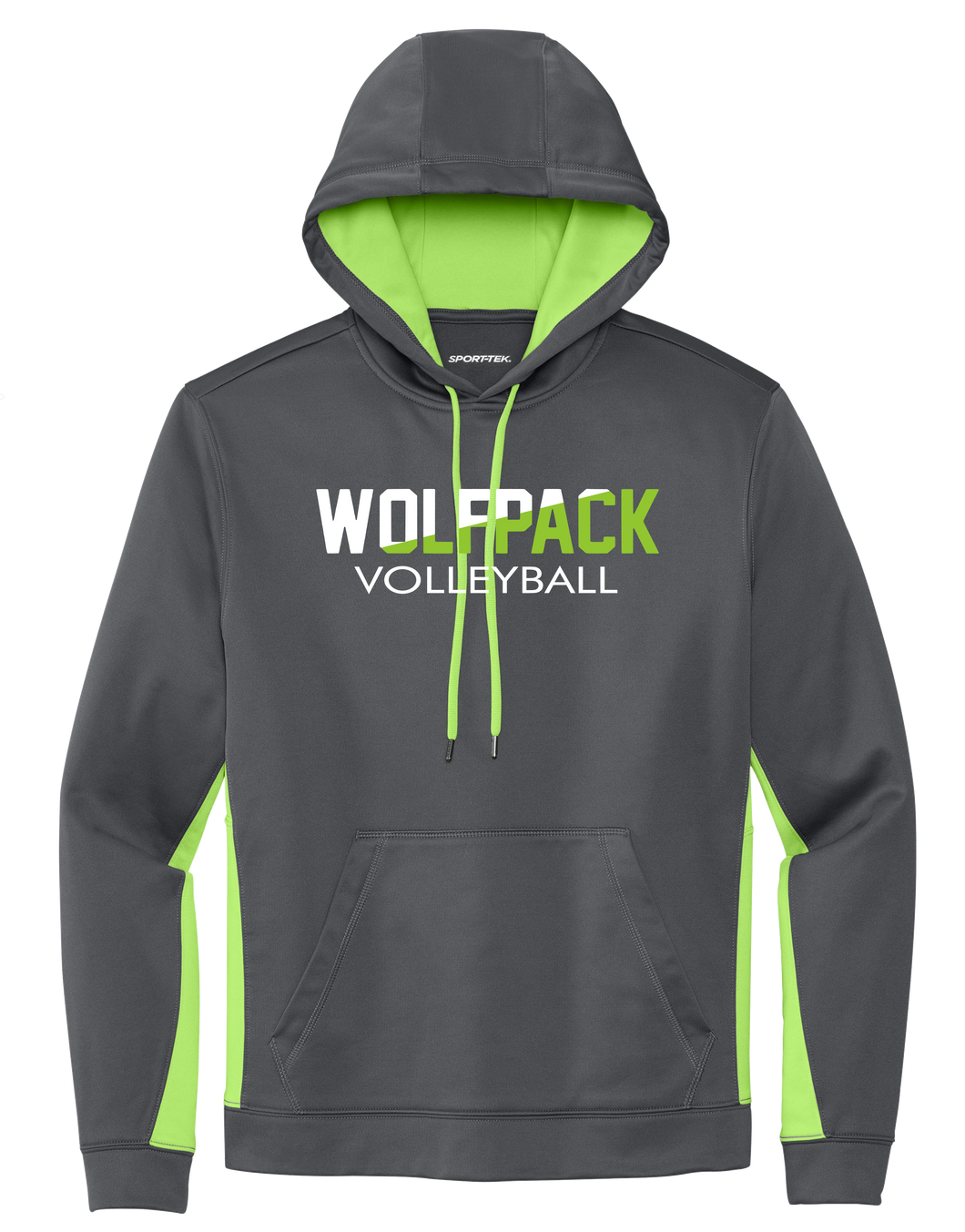 Sport-Tek® Sport-Wick® Fleece Colorblock Hooded Pullover